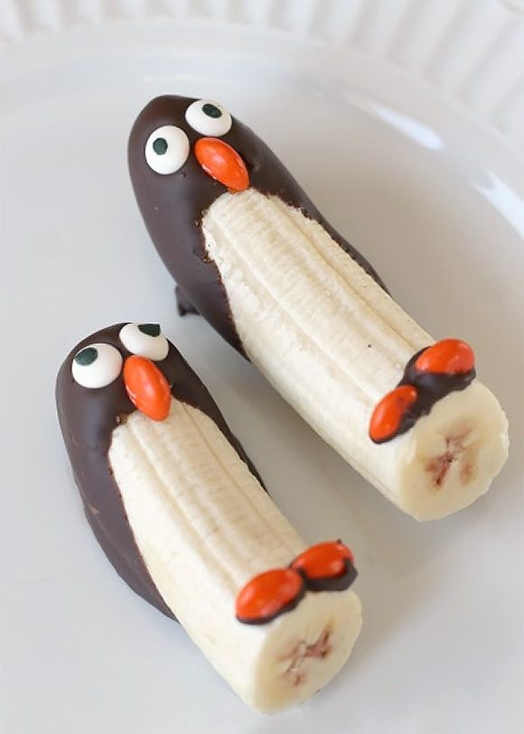 frozen banana penguin