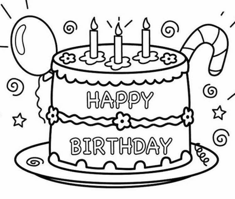 birthday colouring container