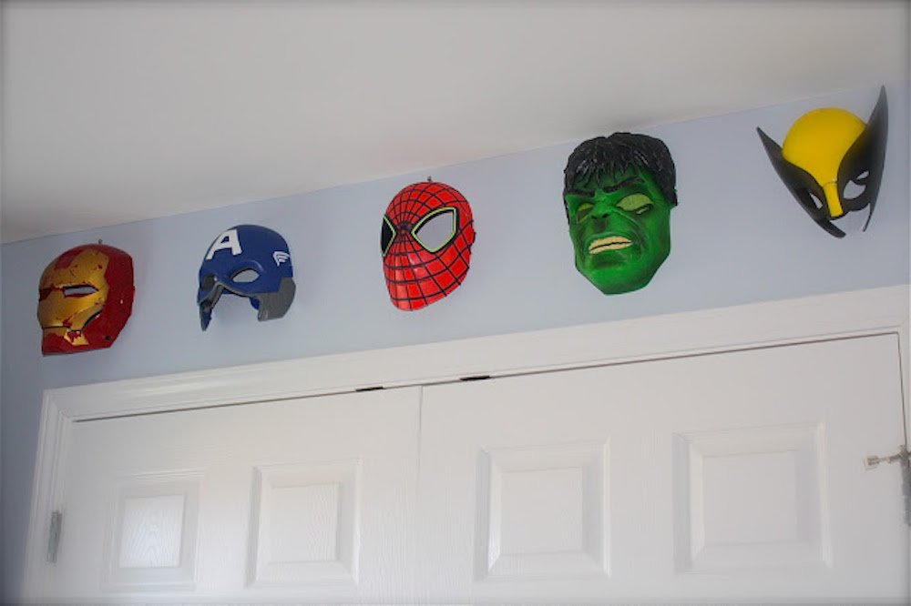Superhero masks bollingwith5 blog Superhero inspired kids bedroom ideas