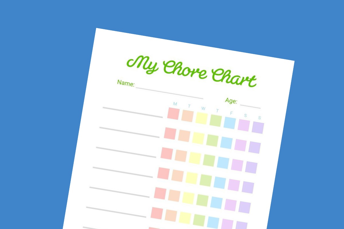 Chore Chart Download - Mykidstime