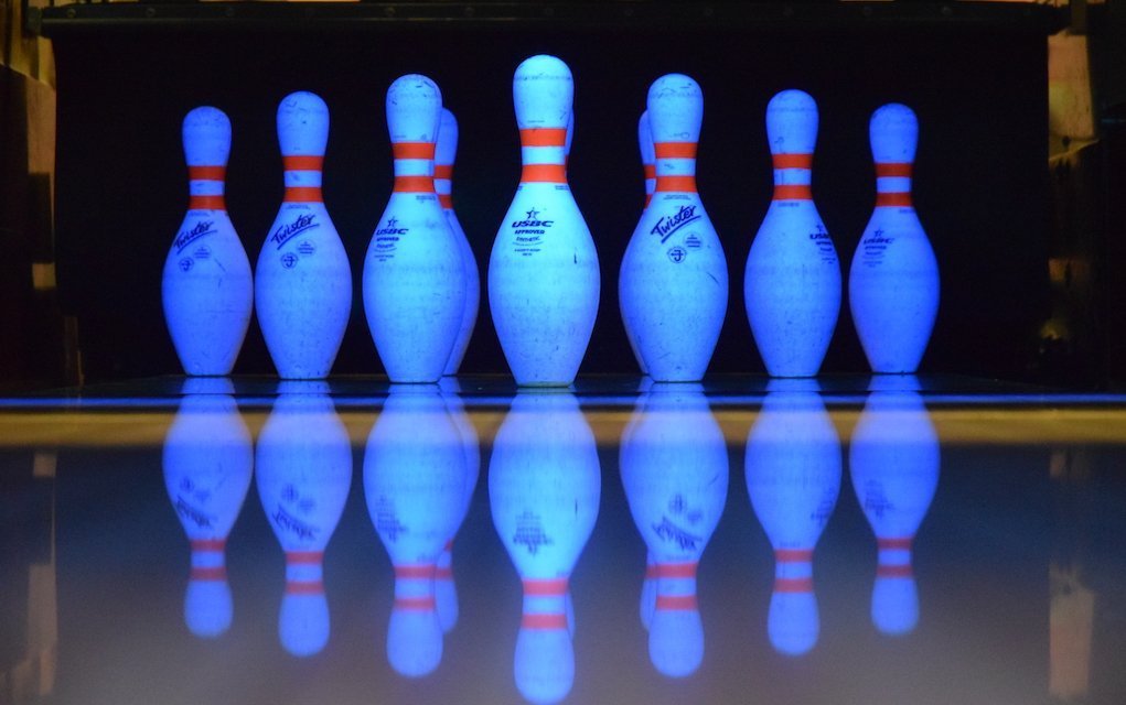 Bowling pins at Leisureplex Bowling pins at Leisureplex rainy day ideas