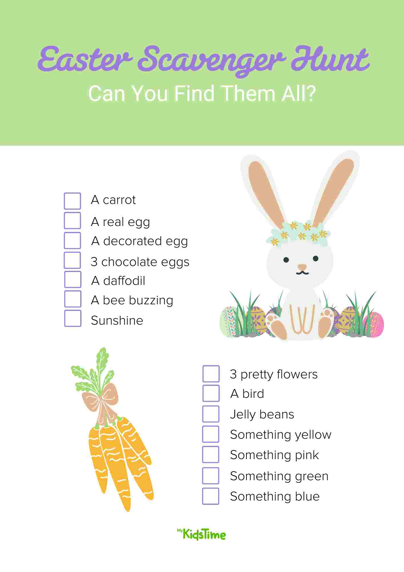 Easter Scavenger Hunt Download - Mykidstime